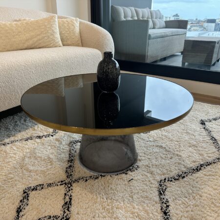 Sculptural Glass Coffee Table