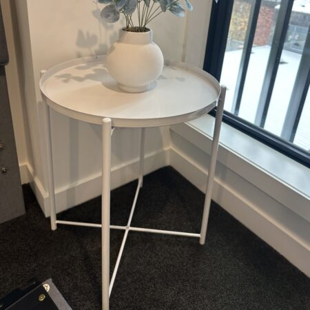Modern Steel Bedside Table (Set of 2)